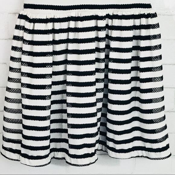 Silence + Noise UO Striped Fit & Flare Dress S - Picture 4 of 7